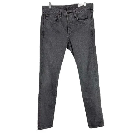 Rag & Bone Standard Issue Fit 1 Extra Slim Jeans Vesuvio Wash Gray Size 34 EUC - Picture 2 of 12